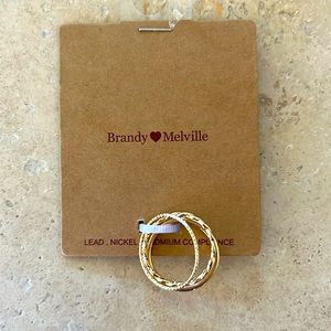 BRANDY MELVILLE Gold Ring Set. Brand New in Package